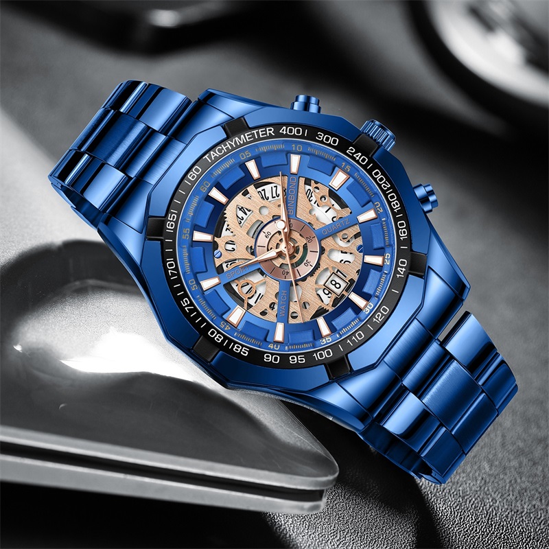 Zegarki męskie Binbond, luksus – Luxury Watch Maker recenzja i cena