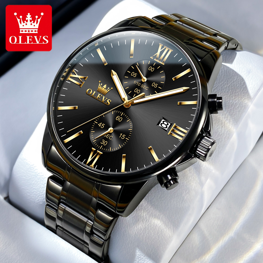OLEVS 2886 klasyczny czarny ze – Luxury Watch Magazine recenzja i cena