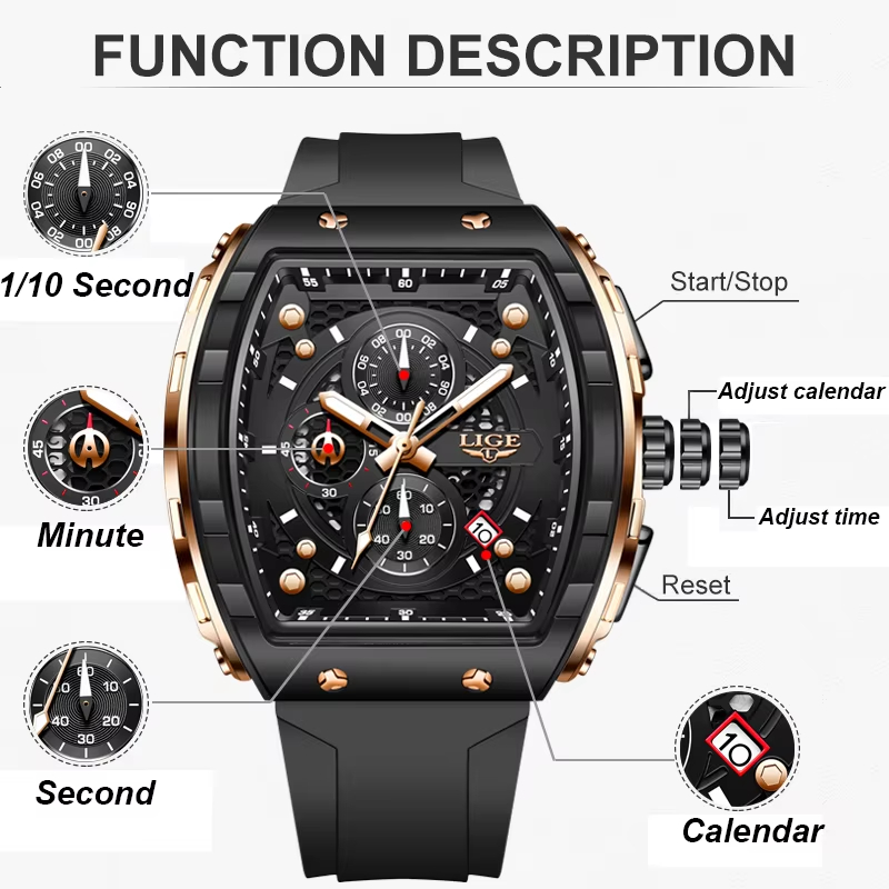 LIGE Luksusowy Zegarek Męski N – Luxury Watch Magazine recenzja i cena